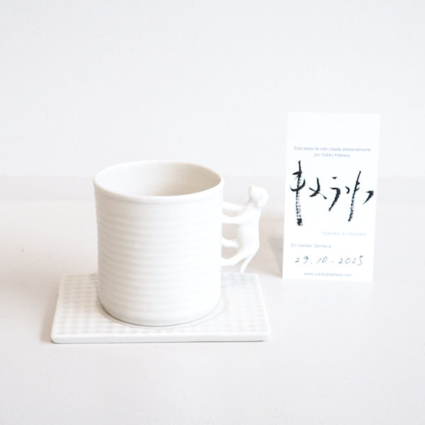 Porcelain Dog Cup and Saucer