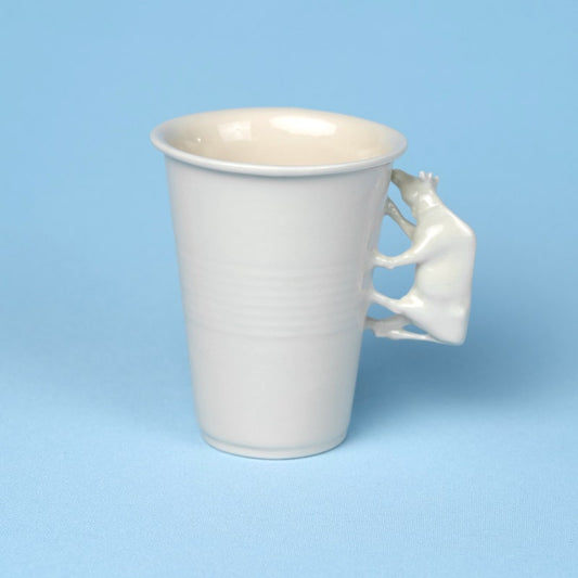 Porcelain Cow Coffee Cup