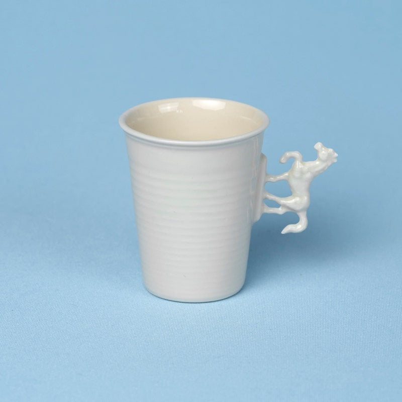 Small Porcelain Horse Cup