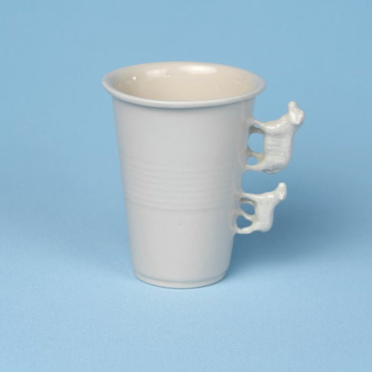 Porcelain Sheep Coffee Cup