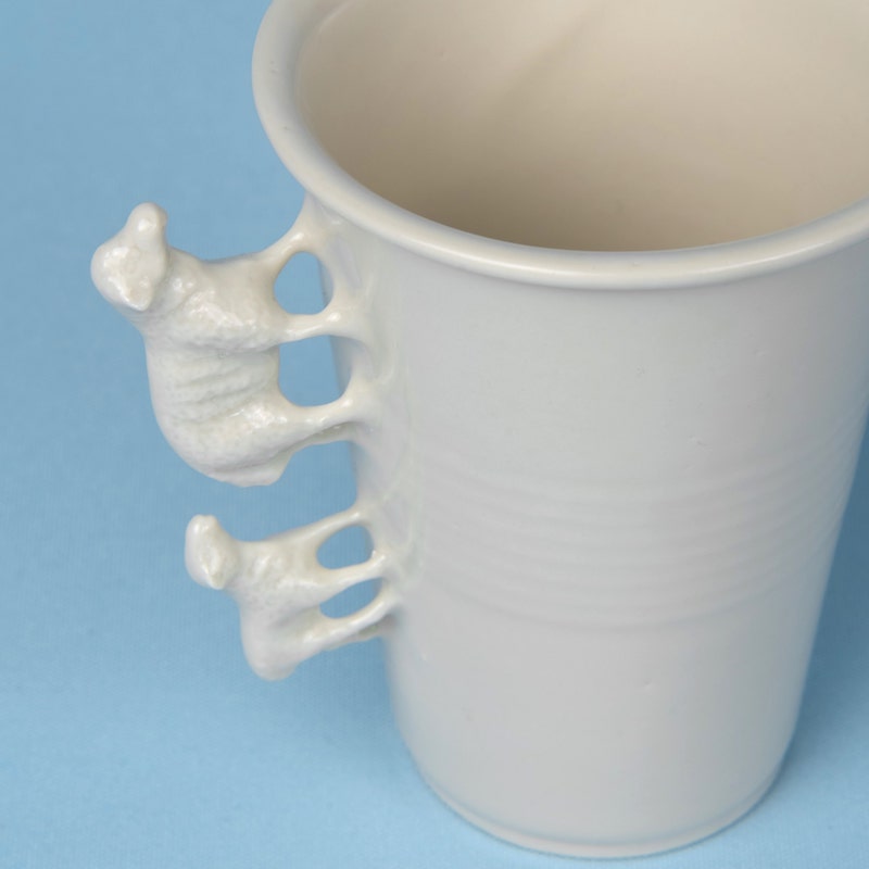 Porcelain Sheep Coffee Cup